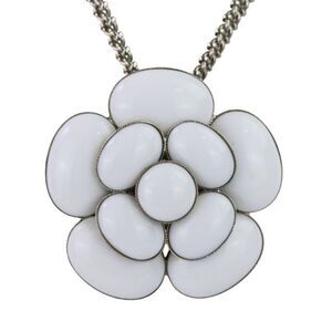 Chanel Camellia Coco Mark Necklace